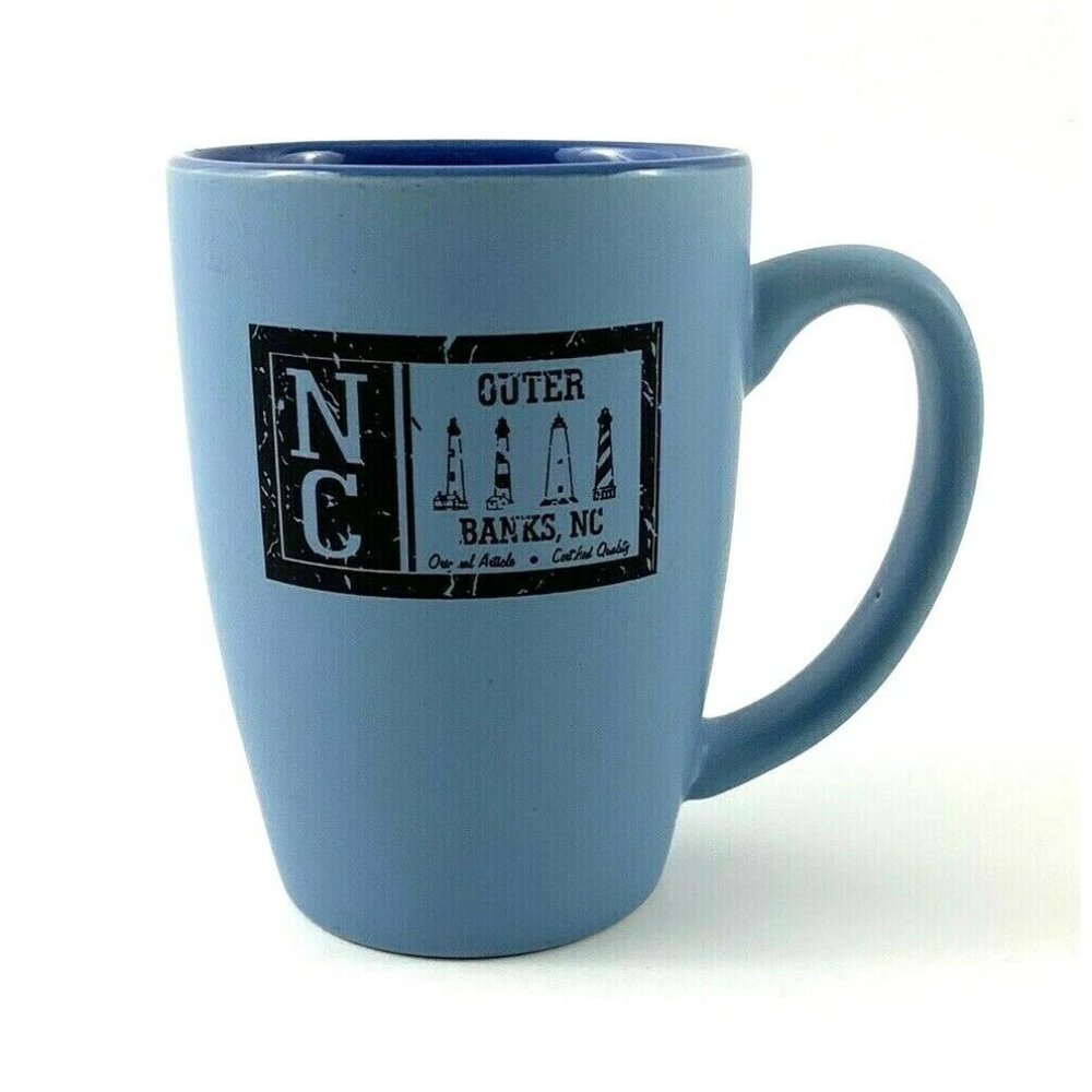 Outer Banks North Carolina Souvenir Coffee Mug / Cup. 14 oz.  Excellent Shape!